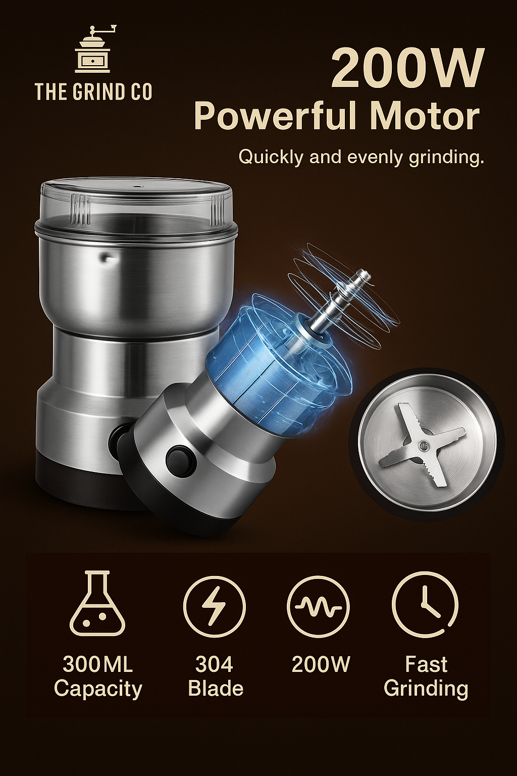 Electric Coffee Grinder – THE GRIND CO.